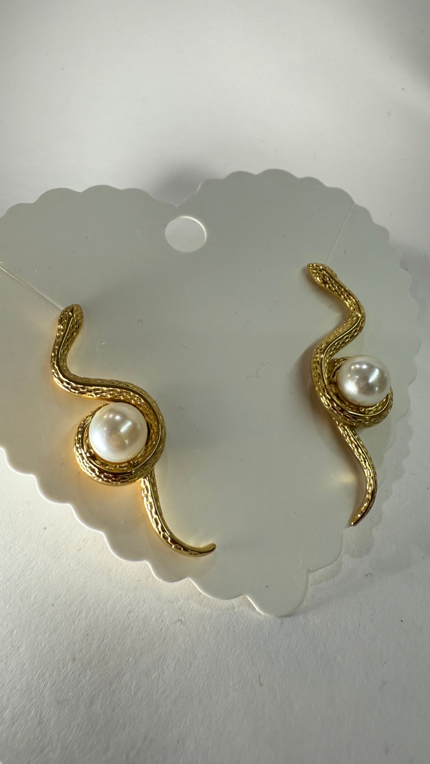 Snake PearlEarrings- S488
