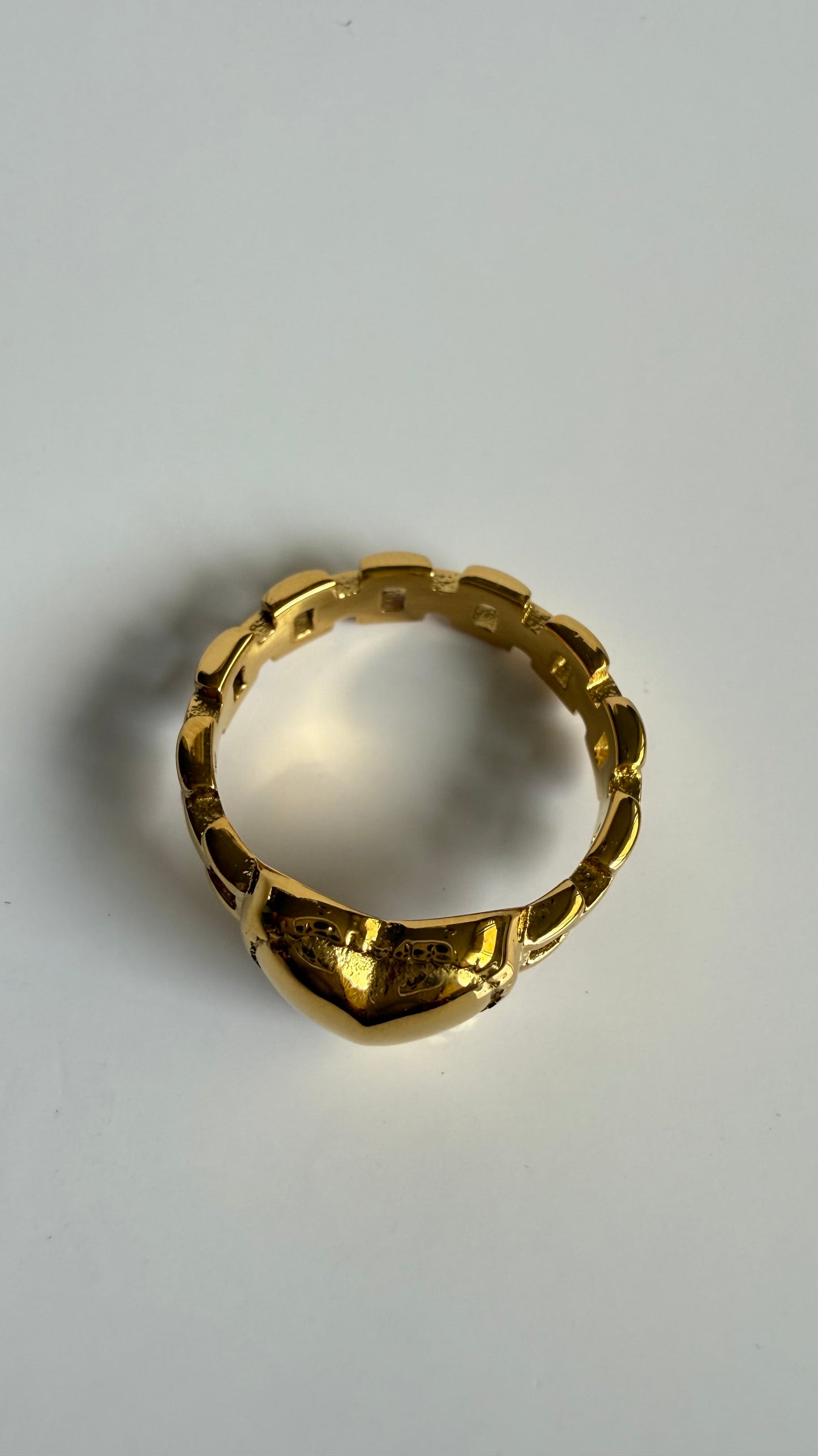 Heart Steel Ring- S009