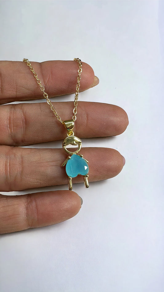 My little boy Steel Necklace- S6446