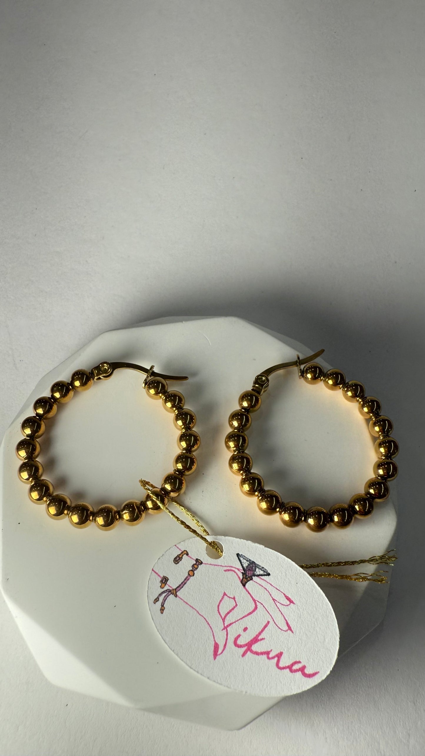 Médium Hoops Earrings- S4412