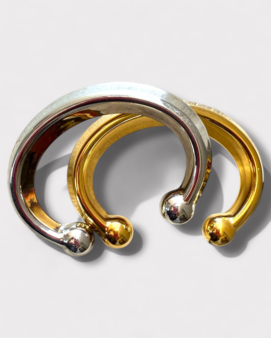 Extra Chunky Steel Bangle- S525