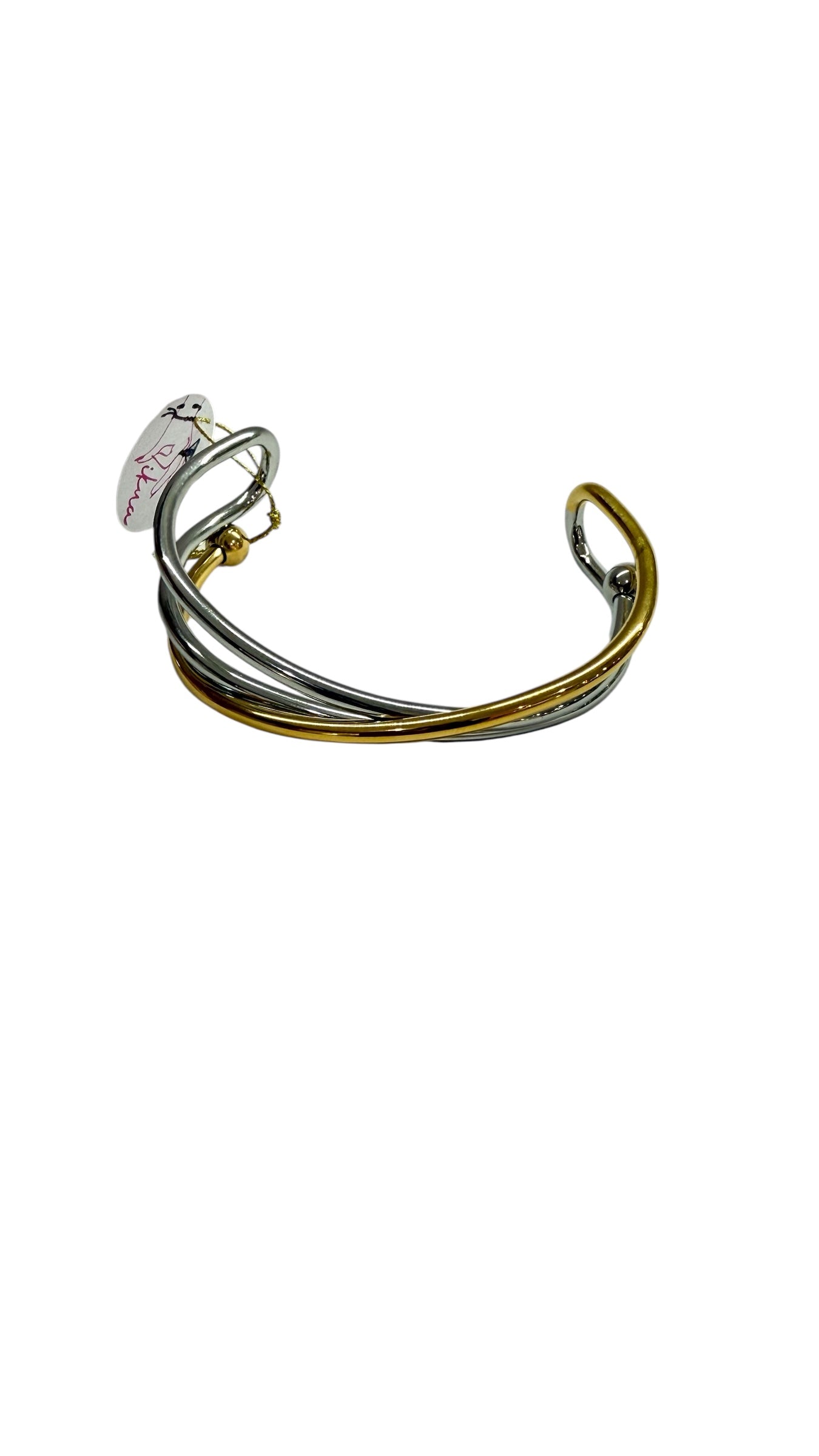 Silver and Gold Bracelet- S40