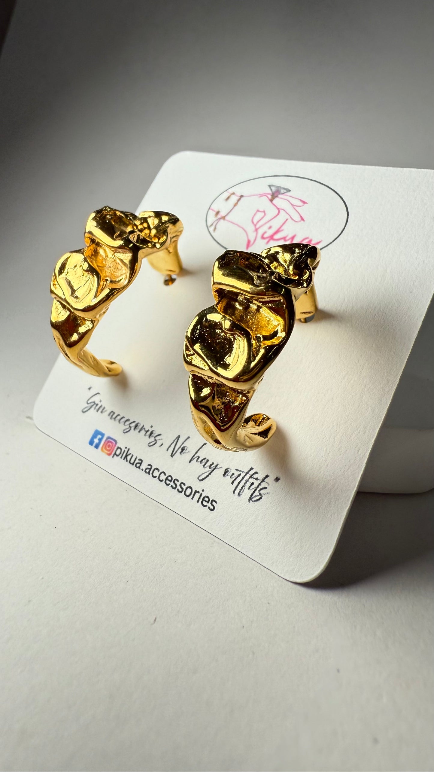 Irregular Hoops Earrings- S850