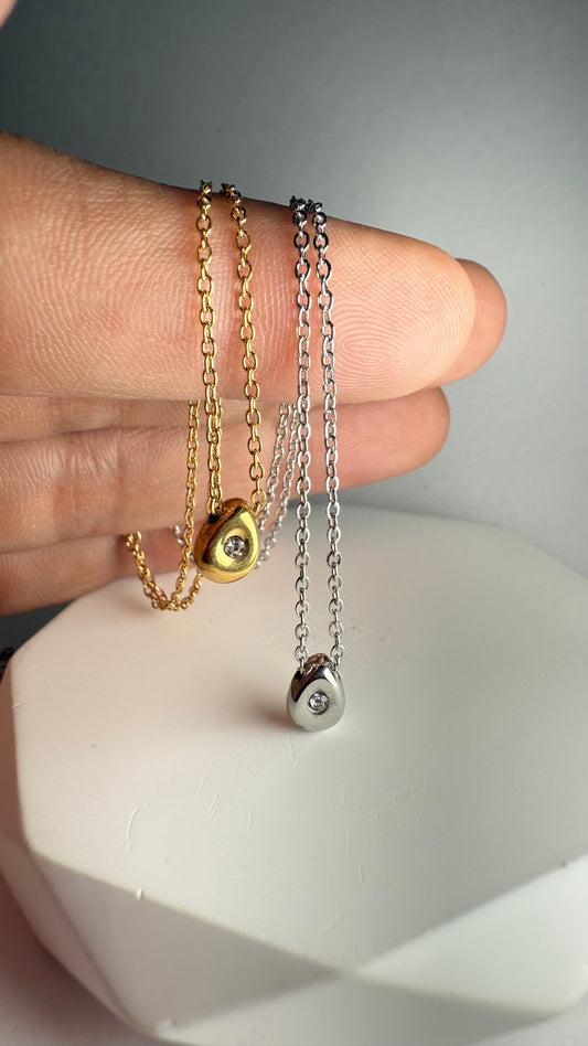 Minimalist drop Necklace-S001