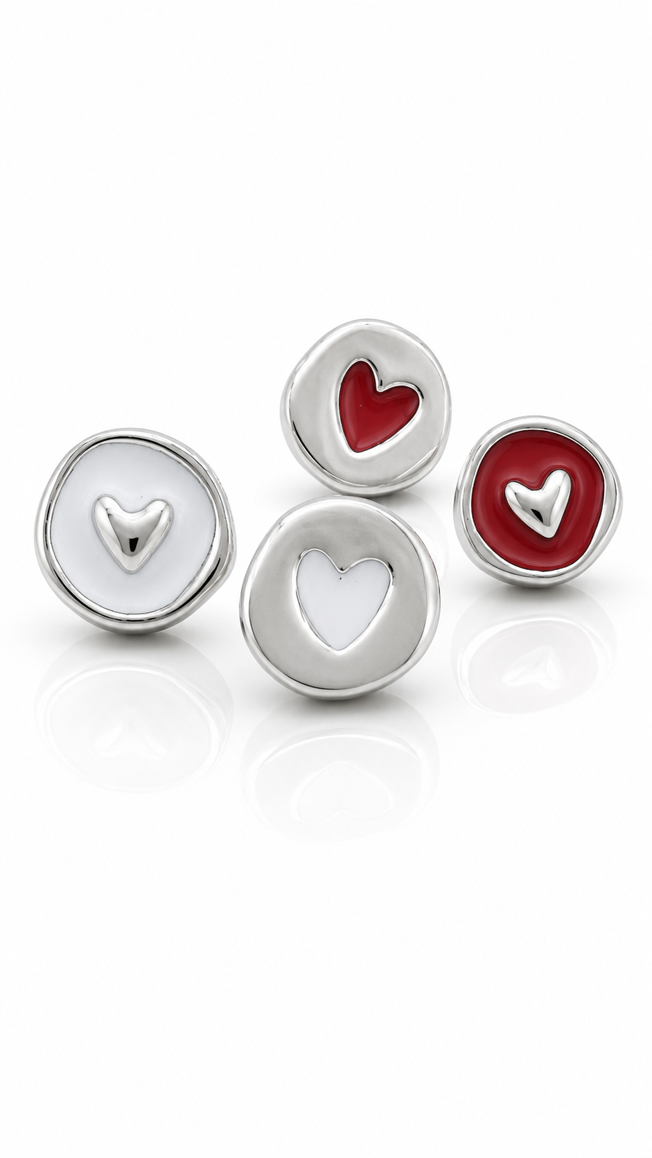 Hearts Stud Earrings - L21