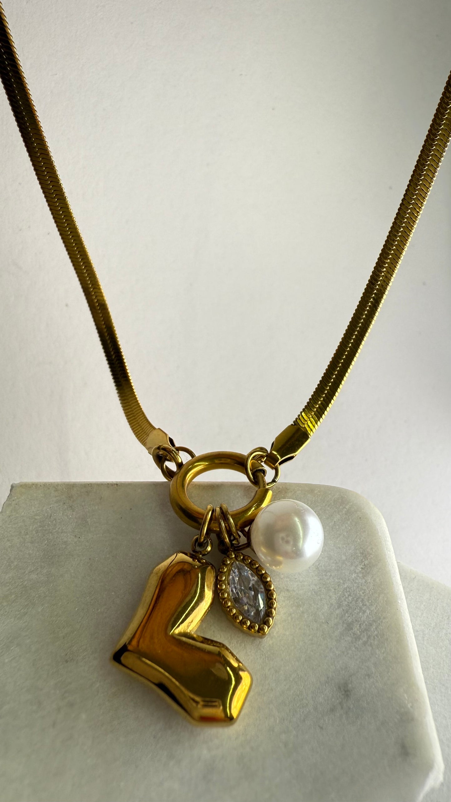 Three Elements Steel Necklace- S105