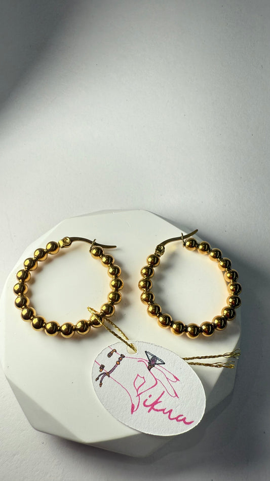 Médium Hoops Earrings- S4412