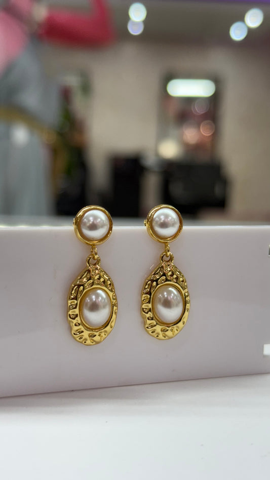Millie Steel Earrings- S229
