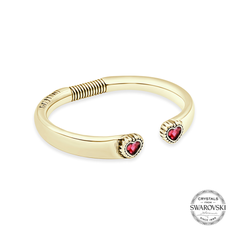 Two Hearts Bangle- L11