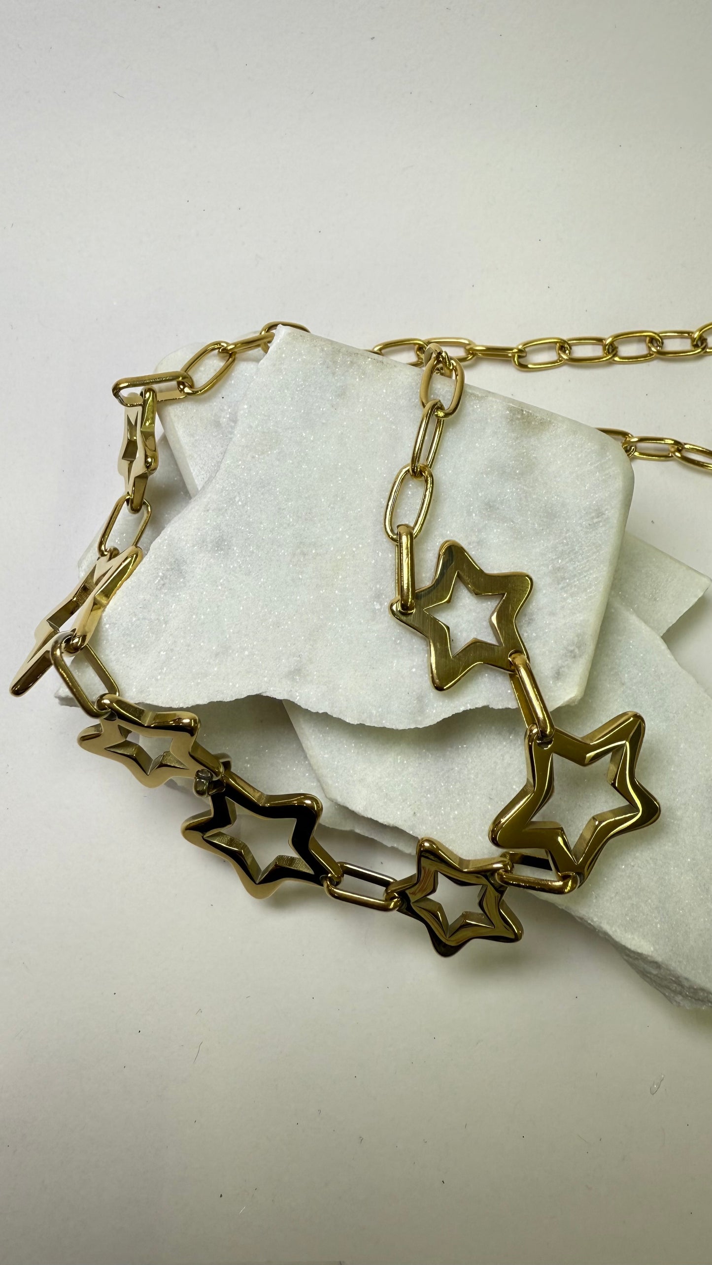 Star Steel Necklace- S124