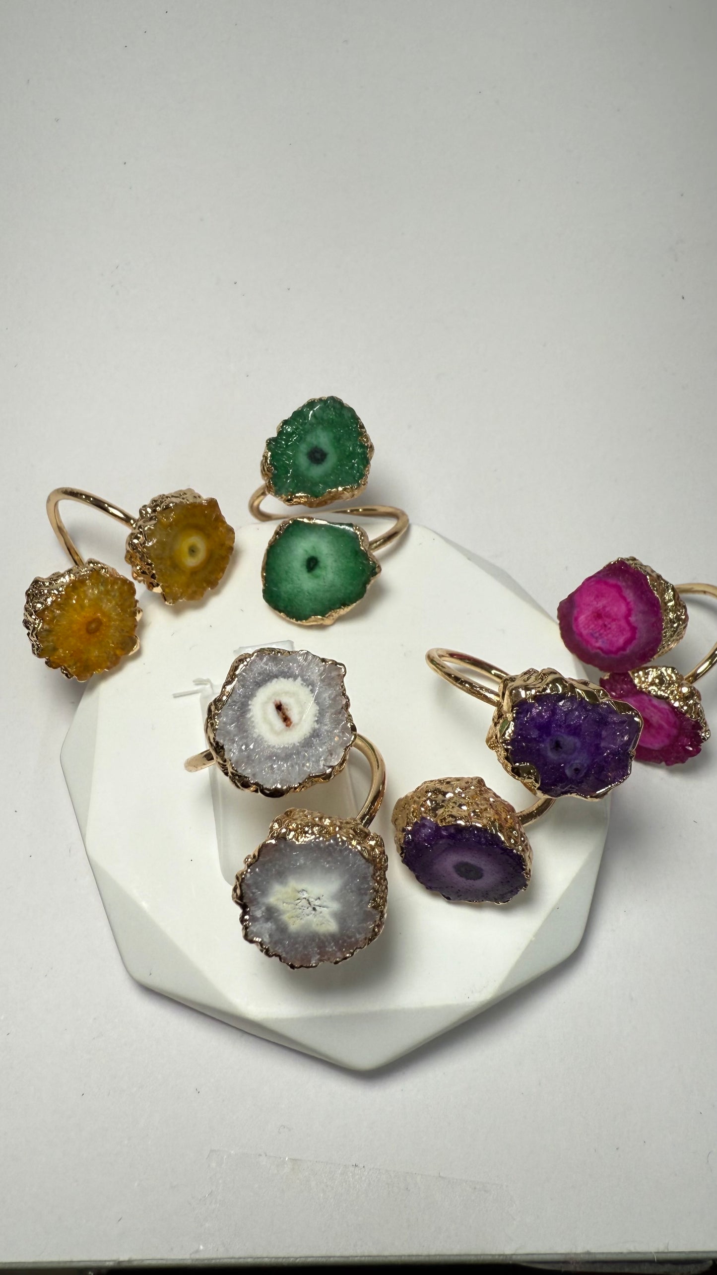 Double Quartz Rings- T10