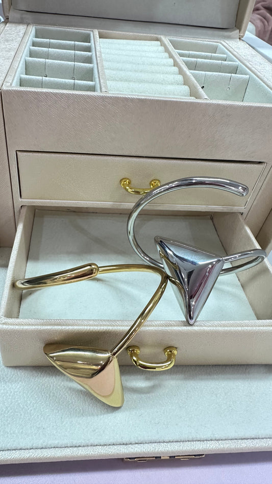 Geometric Steel Bracelet- S311 CLEARANCEEEE!