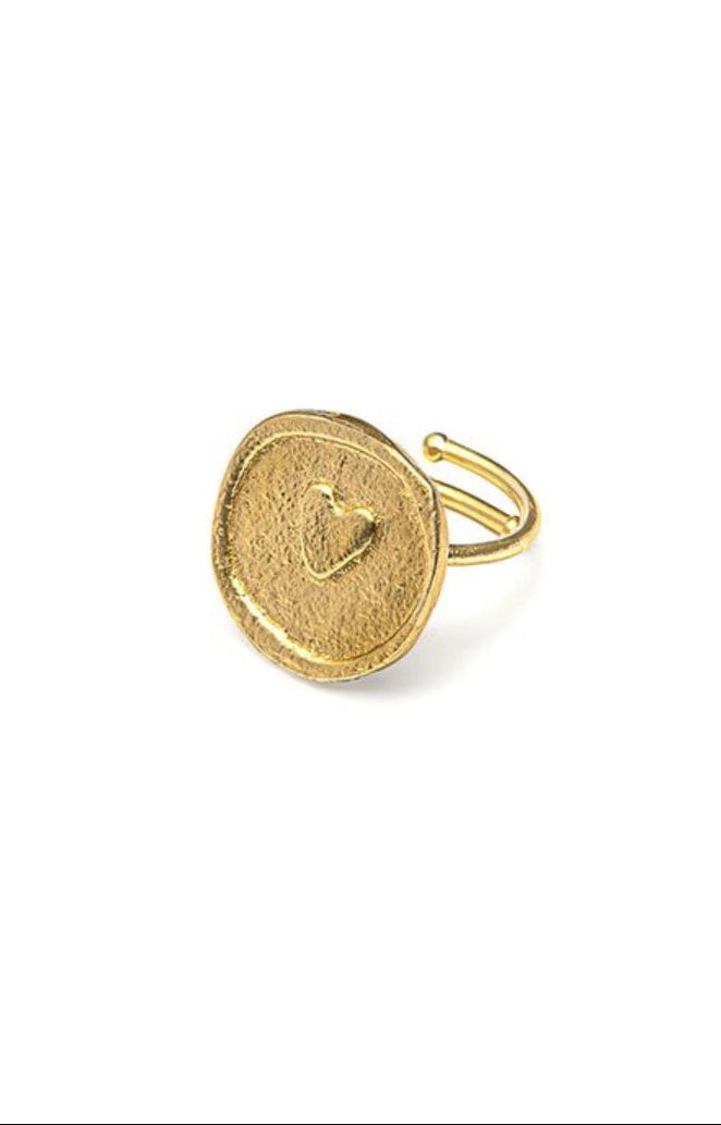 Heart Stamp Ring - B500