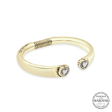 Two Hearts Bangle- L11