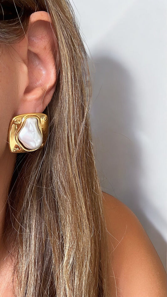 Carola Steel Earrings- S20