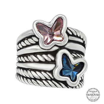 Duo Butterfly Ring- L113