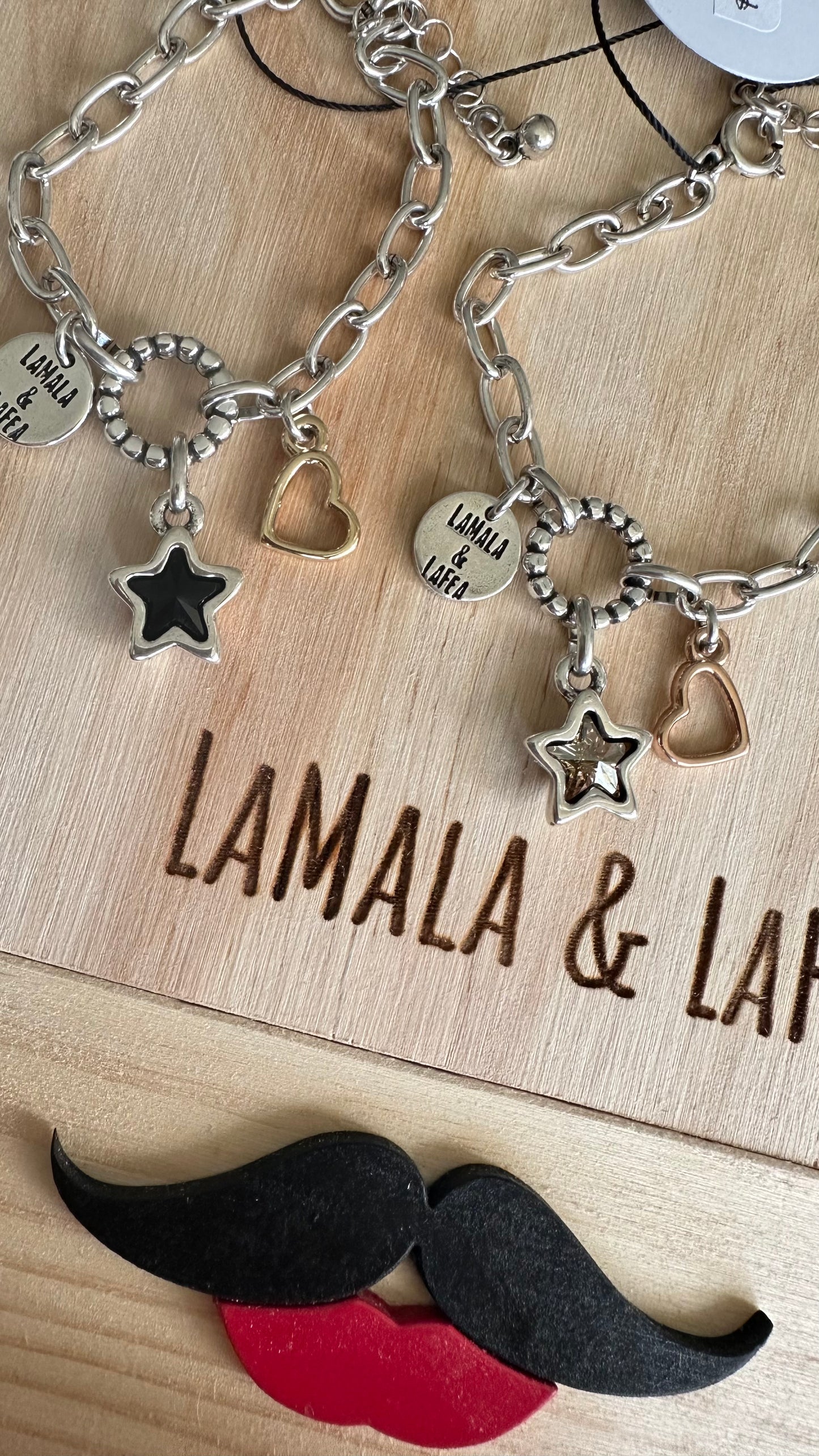Stars and Hearts Charms- L31