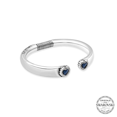 Two Hearts Bangle- L11