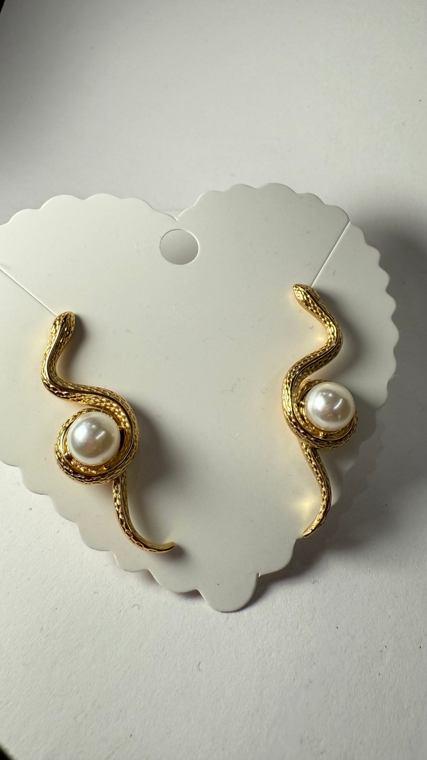 Snake PearlEarrings- S488