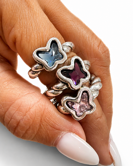 Butterfly Silver Ring- L88