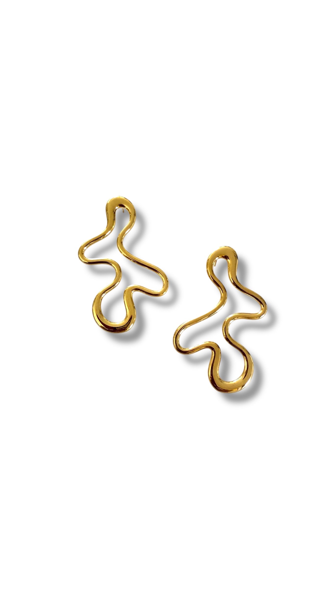 Organic Steel Earrings-S410