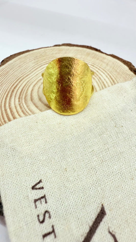 Brass Moon Ring- B30