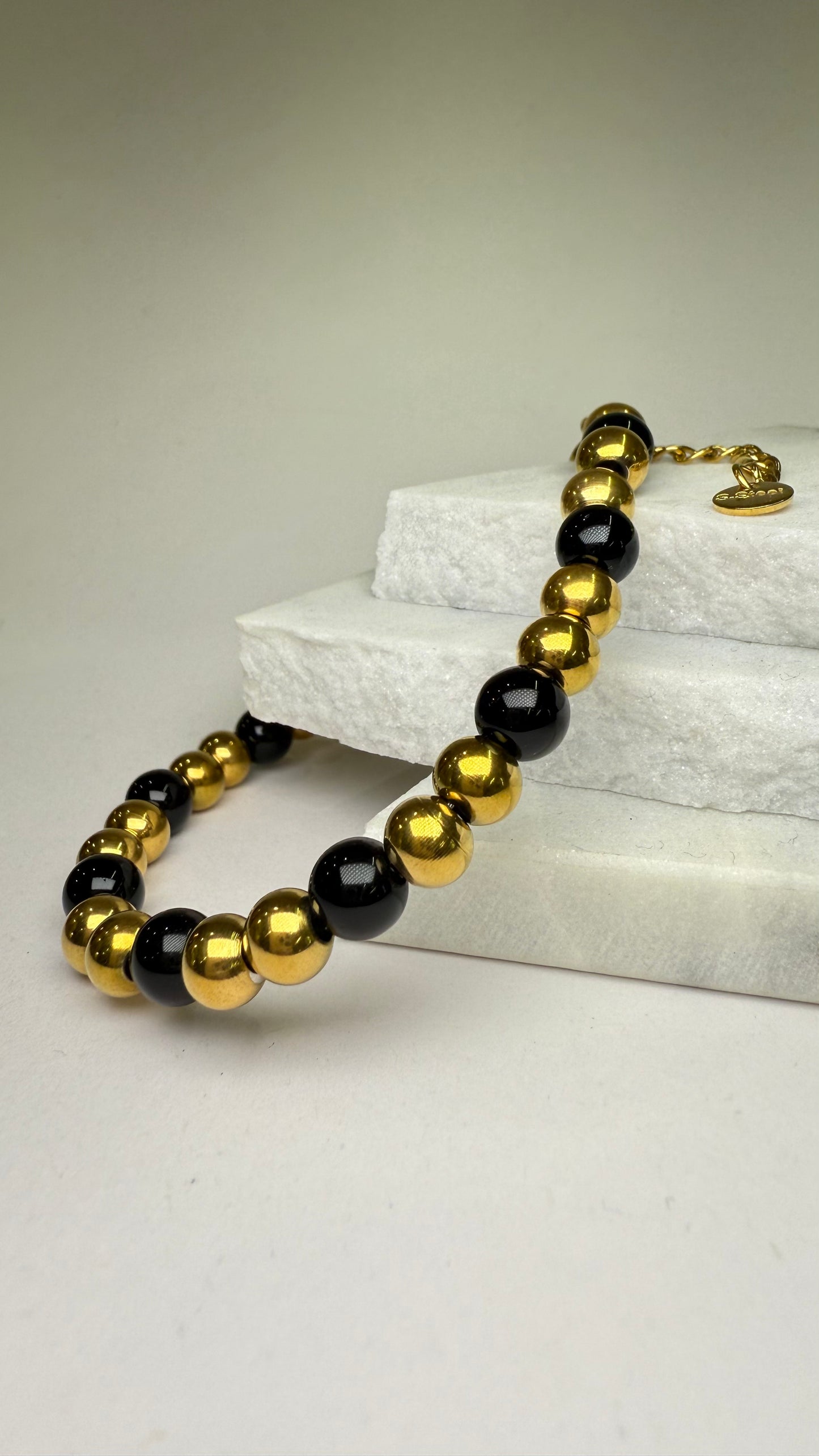 Black and Gold Bracelet- S308