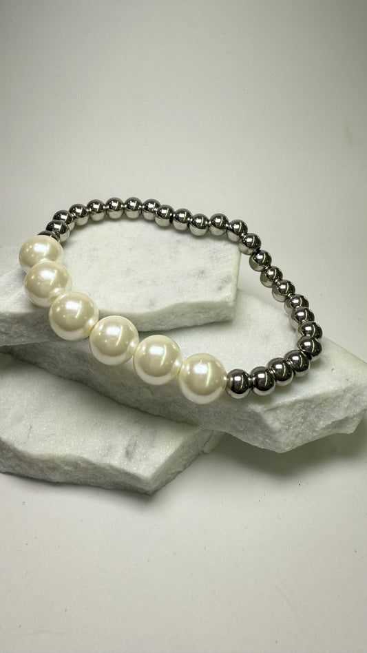 Pearls Elastic Bracelet- S5