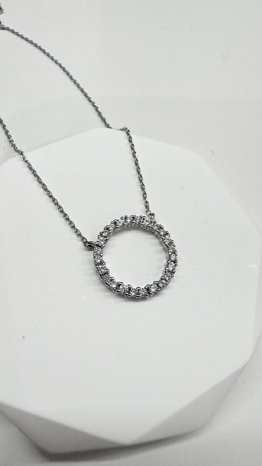 Circle Diamante Necklace- S701