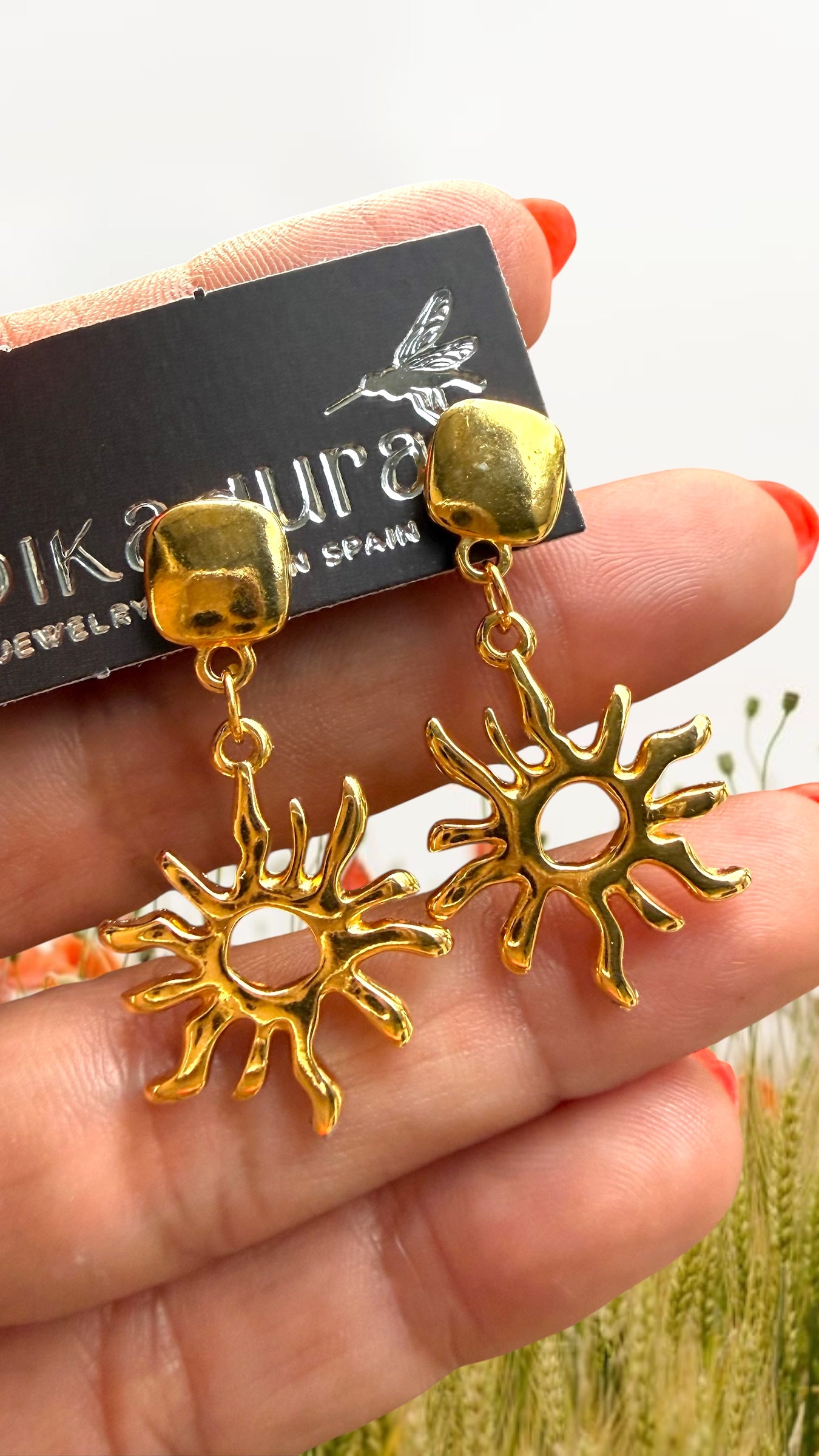 Golden Sun Earrings- P16
