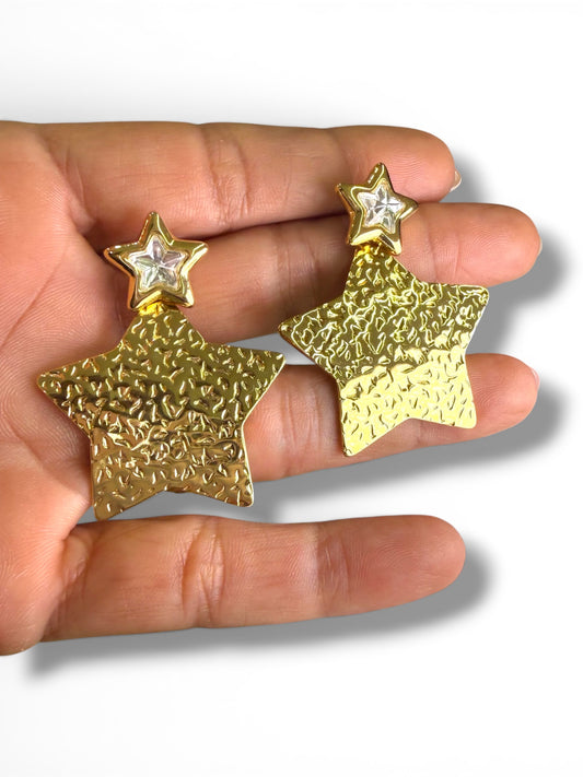 Stars Steel Earrings- S219