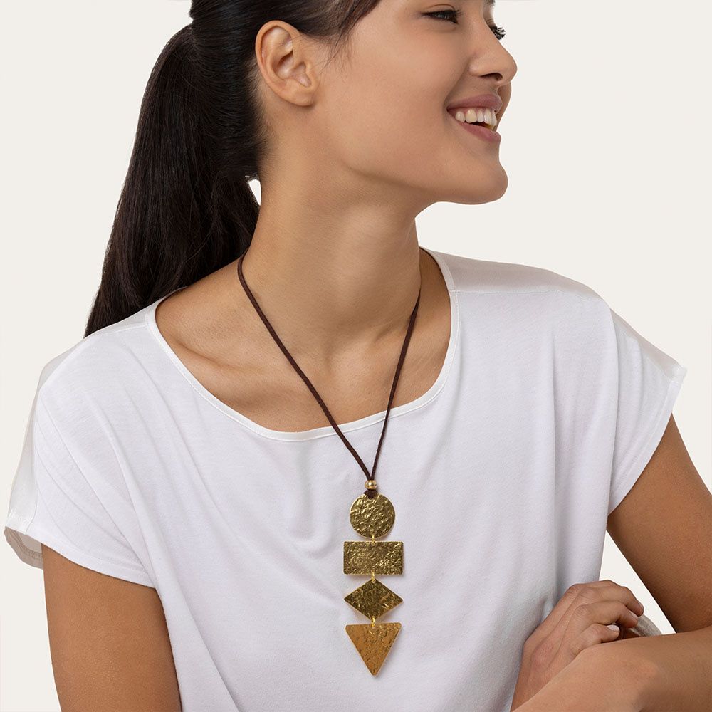 Geometric Necklace- B060