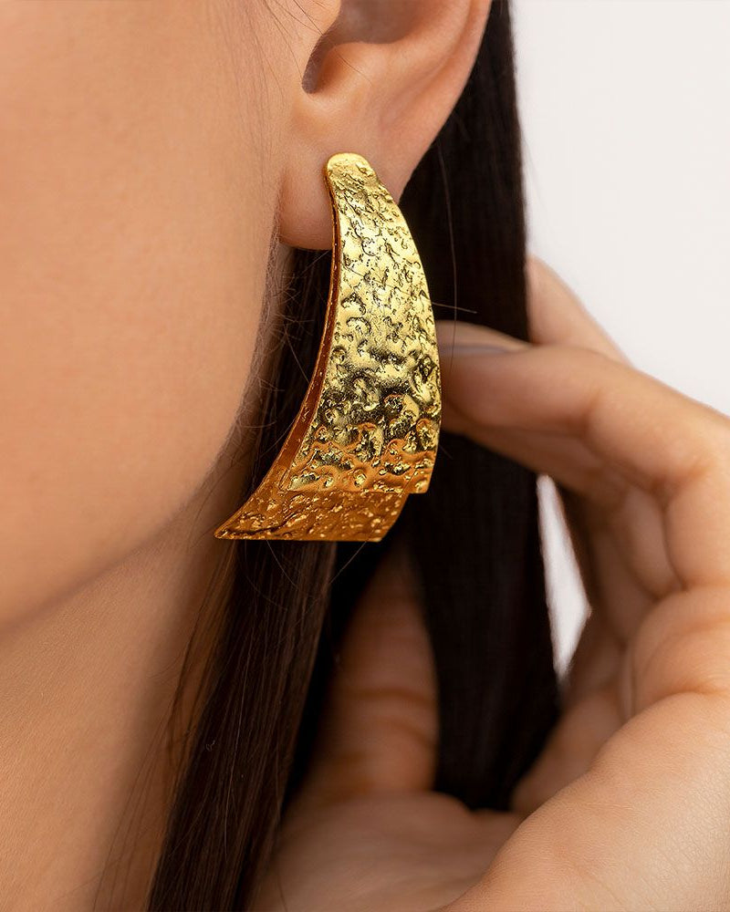 Brass Earrings - B711