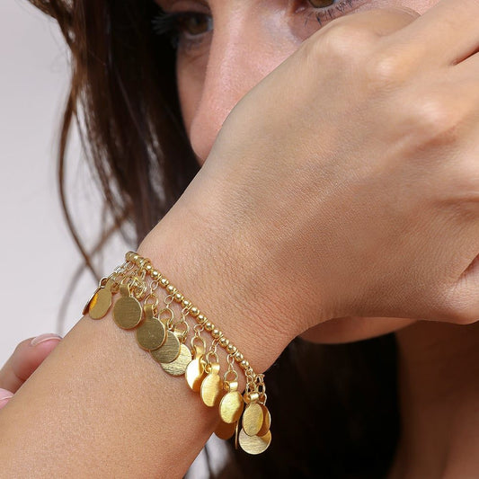 Elastic Brass bracelet- B204