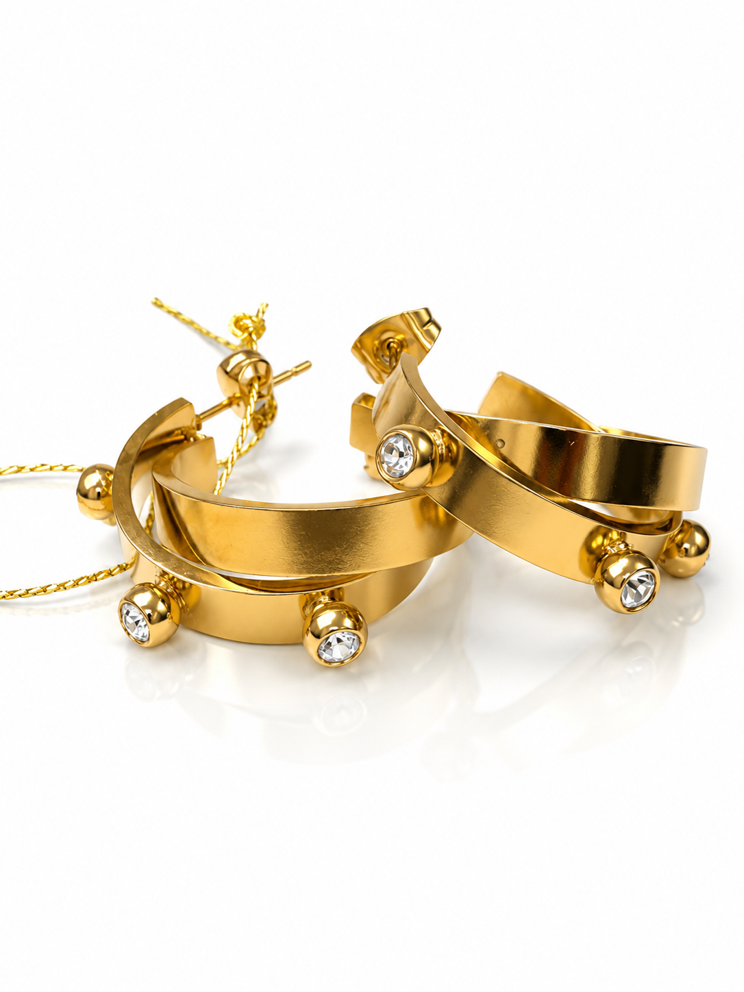 Brilliante Double Hoops- S804