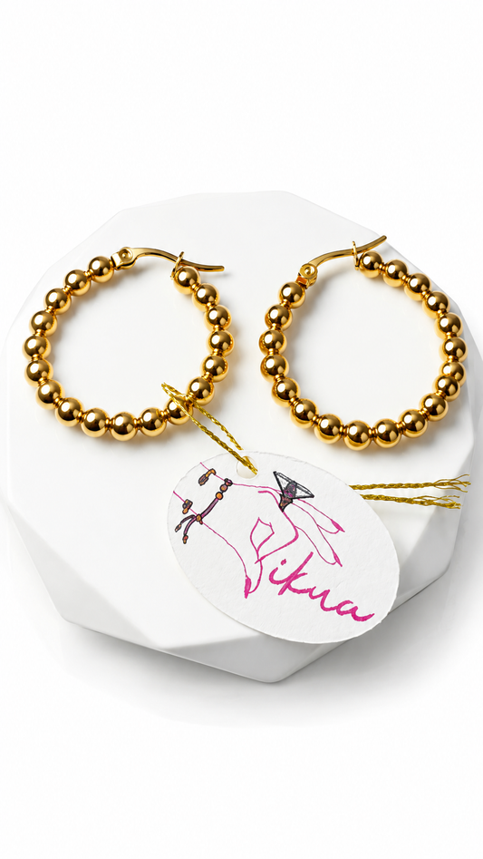 Médium Hoops Earrings- S4412