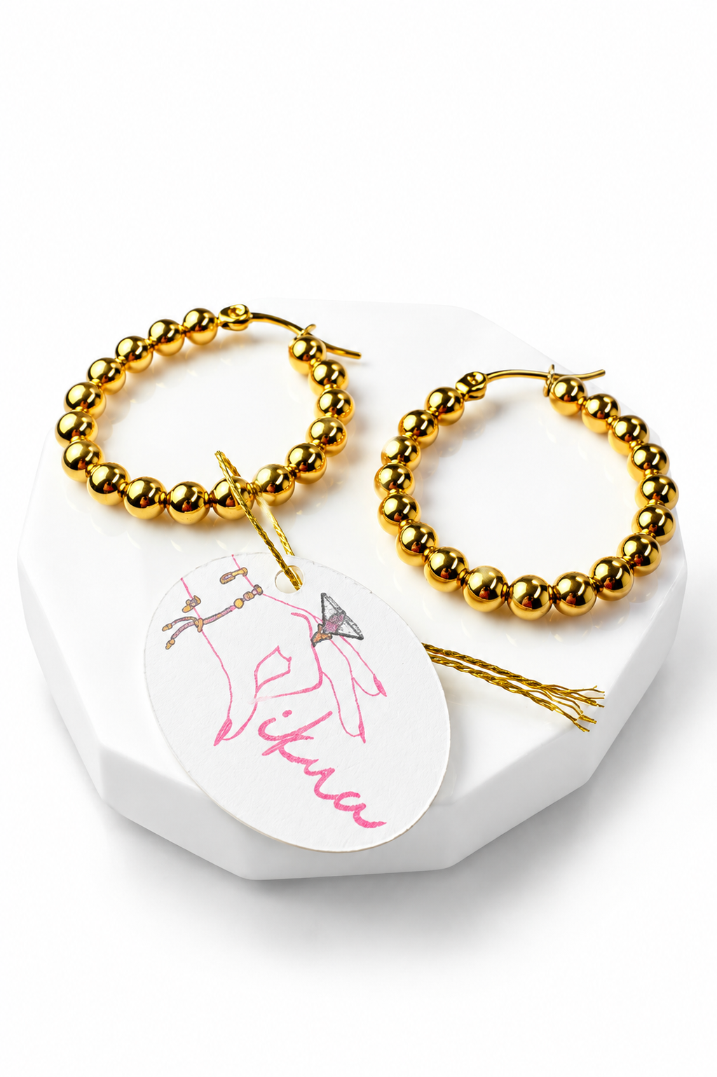 Médium Hoops Earrings- S4412