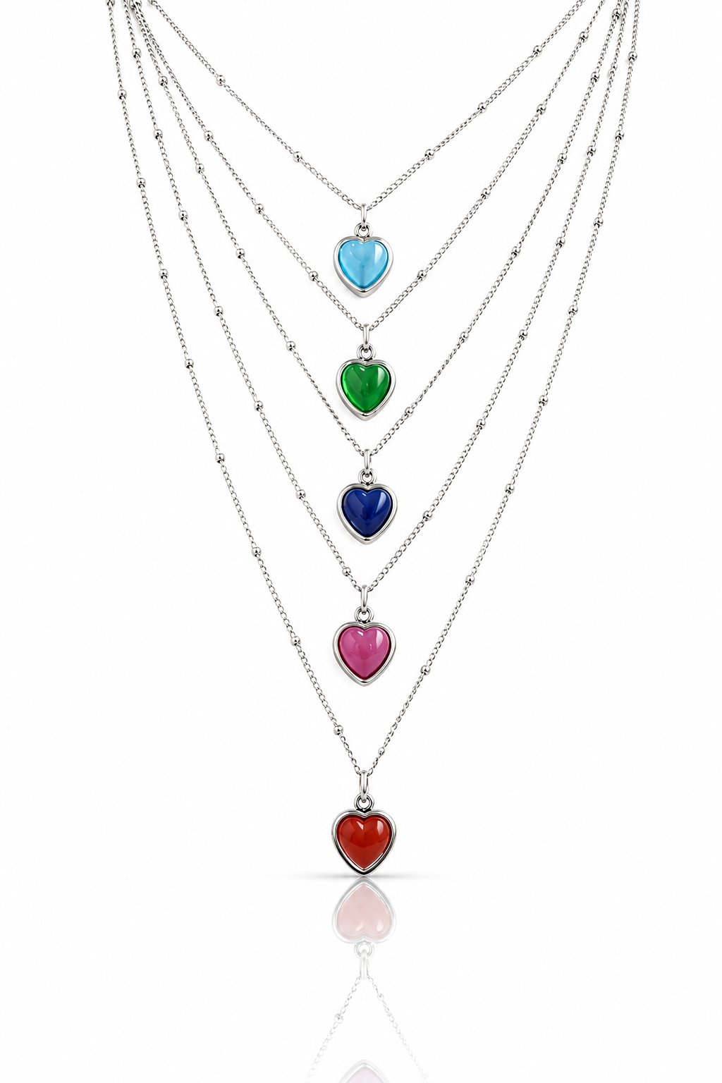 Mystic Cat Eye Heart Necklace- S32