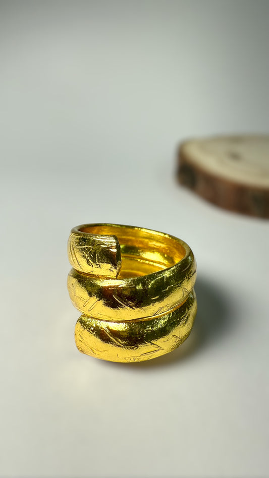Twist Brass Ring- B46
