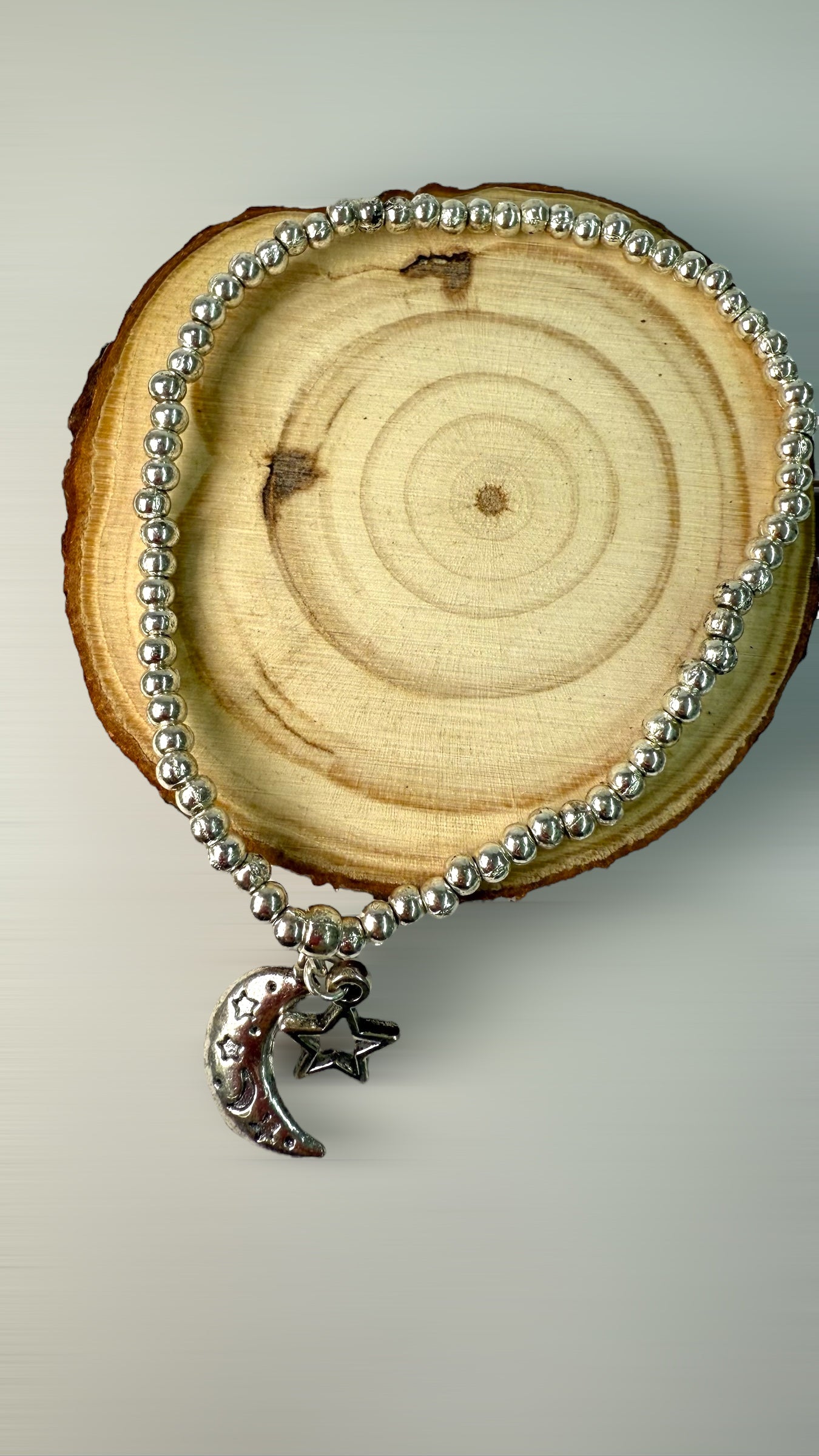 Moon And Star Elastic Bracelet- M36