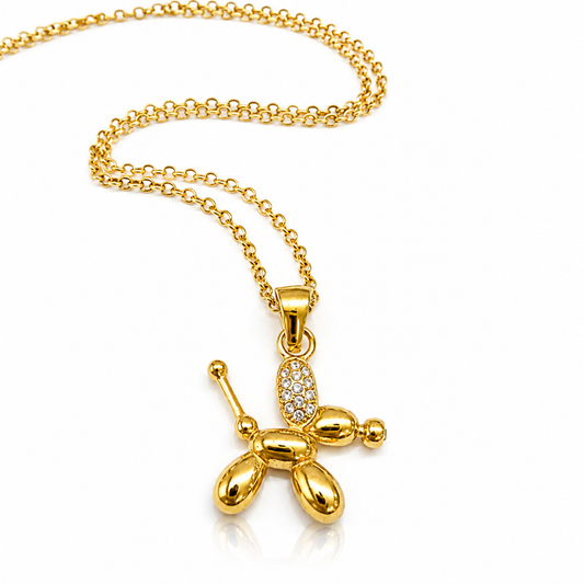 Poodle Steel Necklace- S21