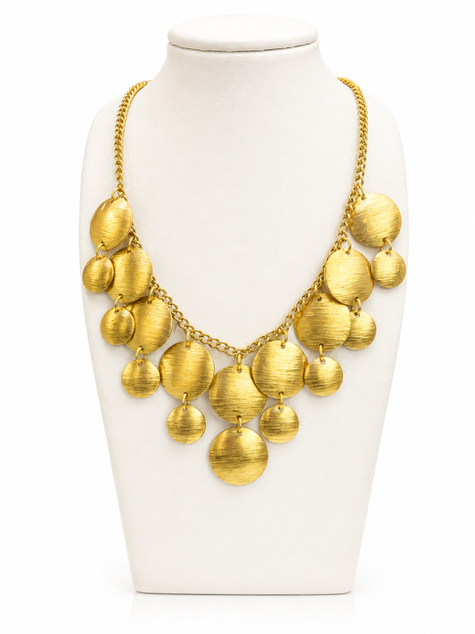Glam Brass Necklace- B65