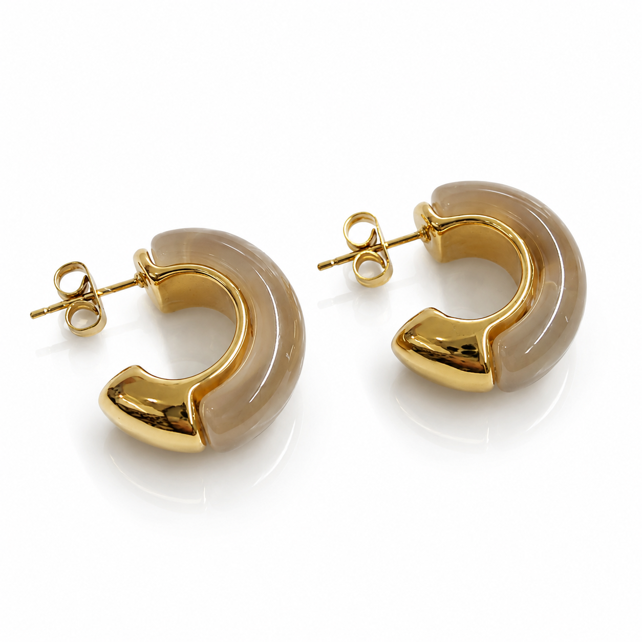 Marble Steel Hoops - S411