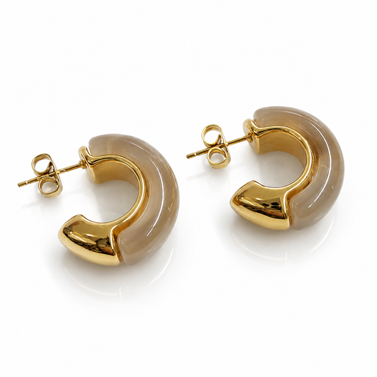 Marble Steel Hoops - S411