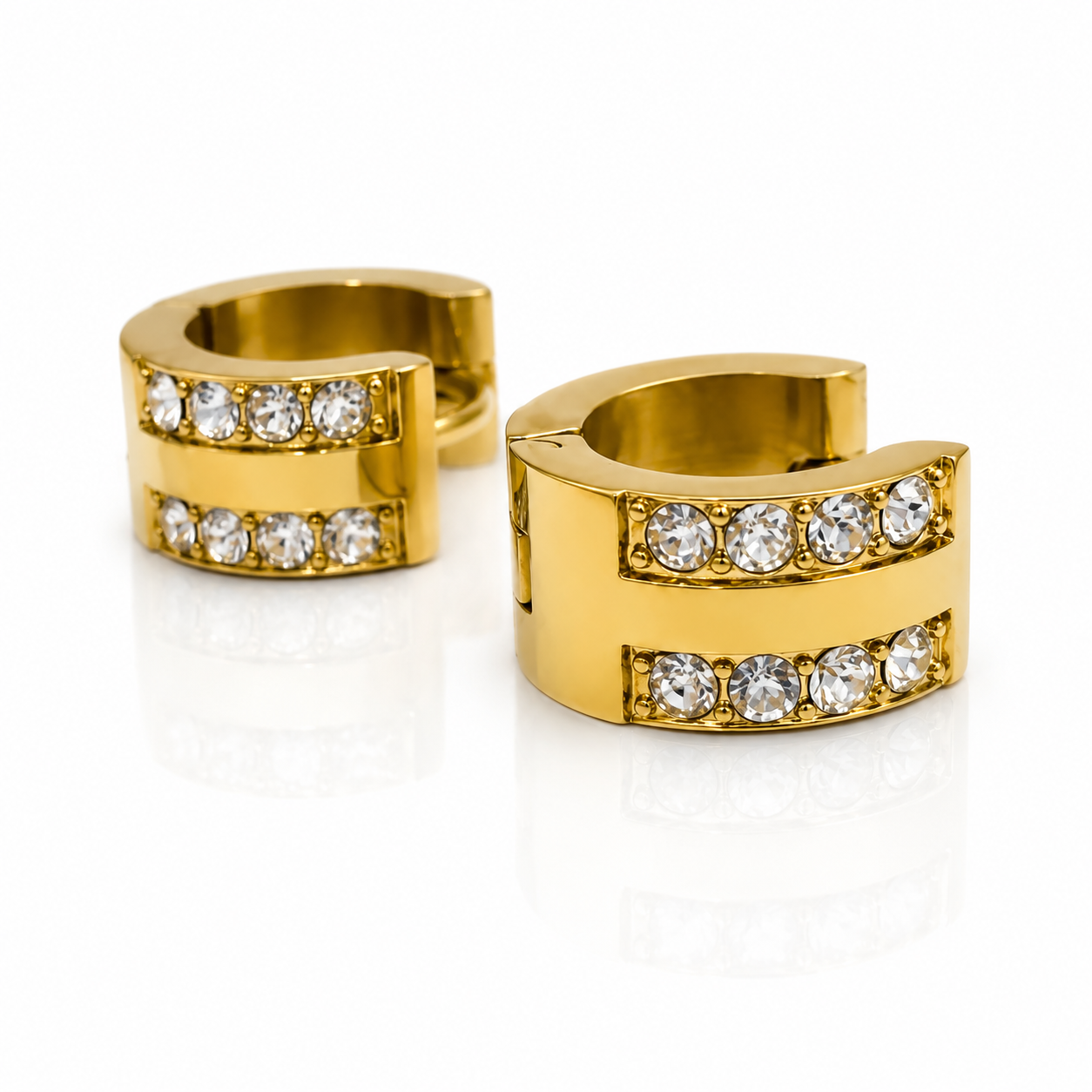 Diamante Hoops Earrings- S16