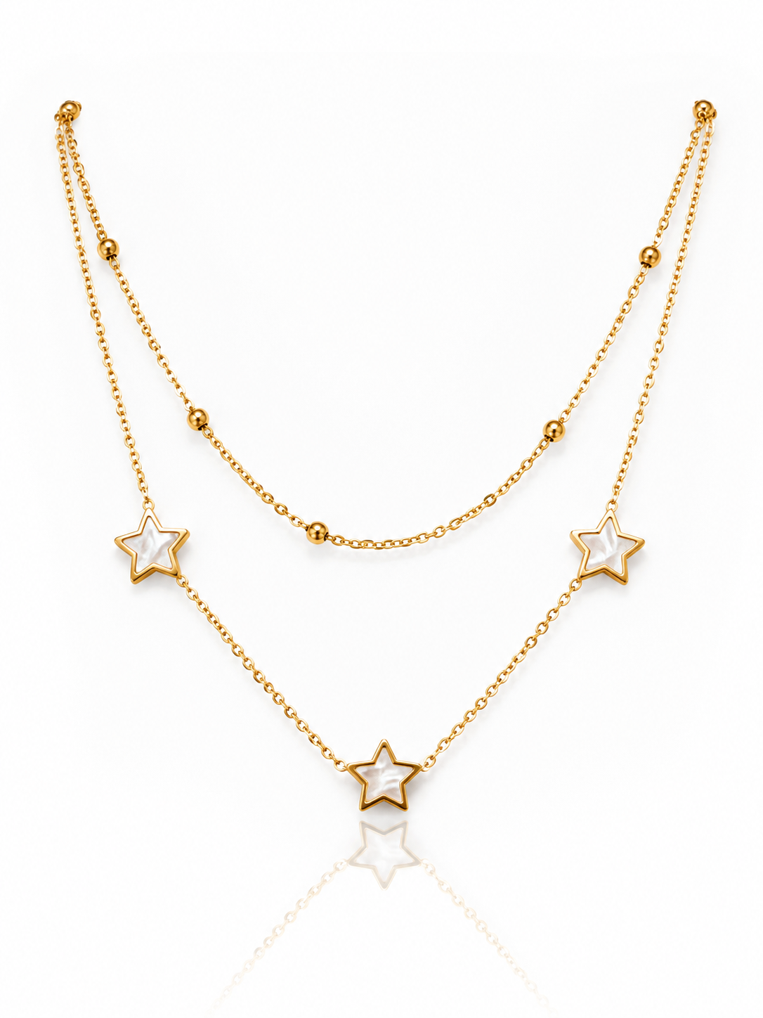 Layers Steel Necklace- S299