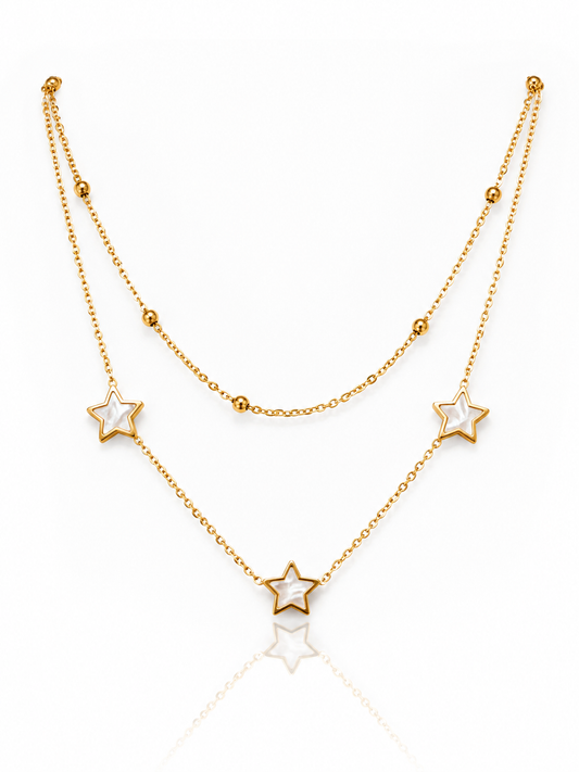 Layers Steel Necklace- S299
