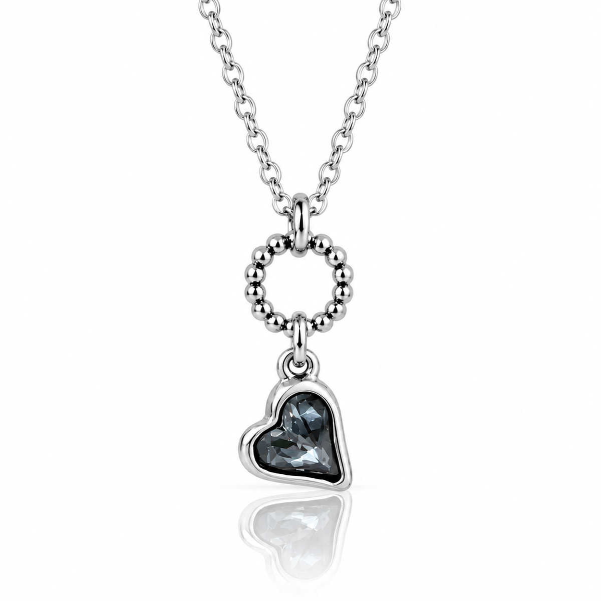 Pink Heart Necklace- L22