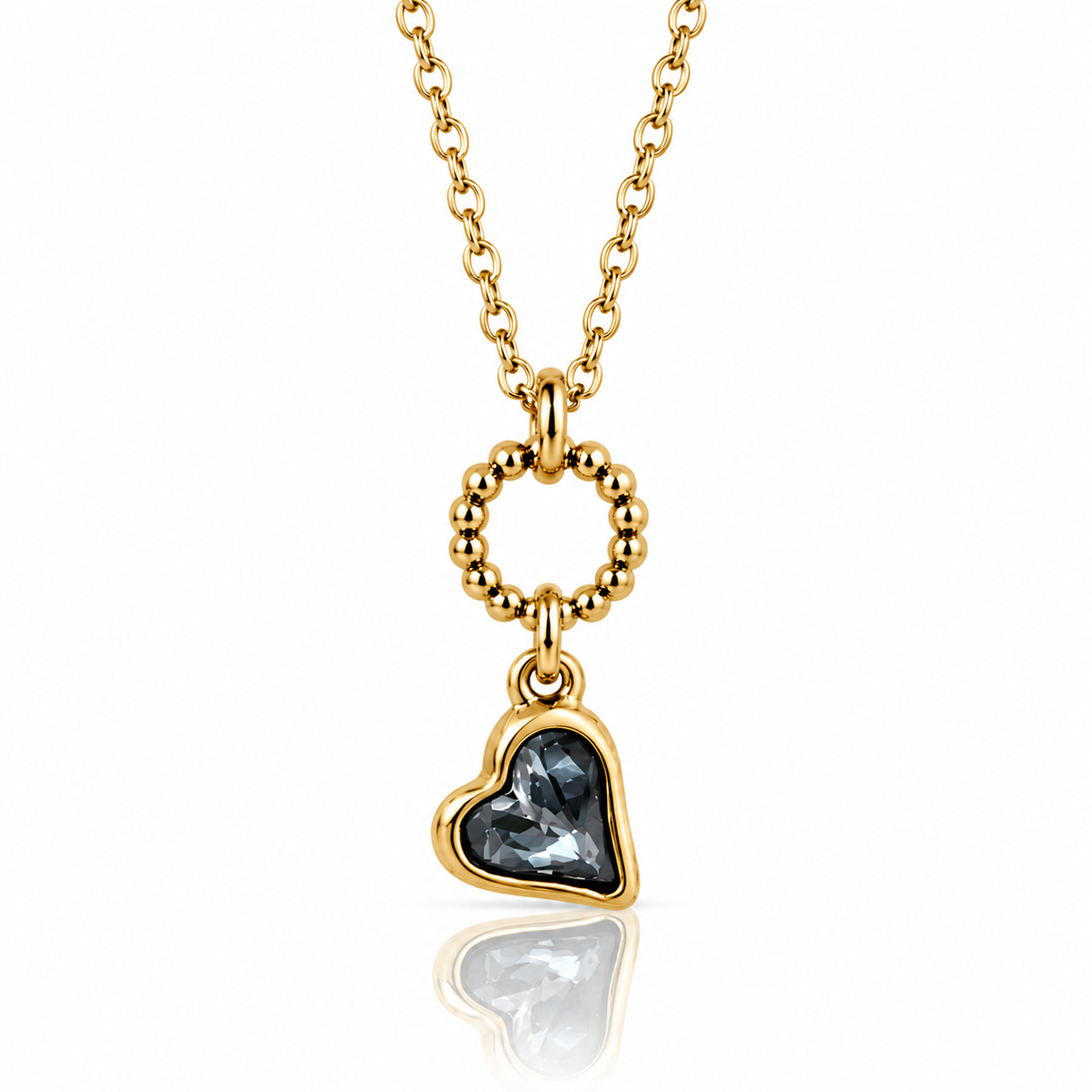 Pink Heart Necklace- L22