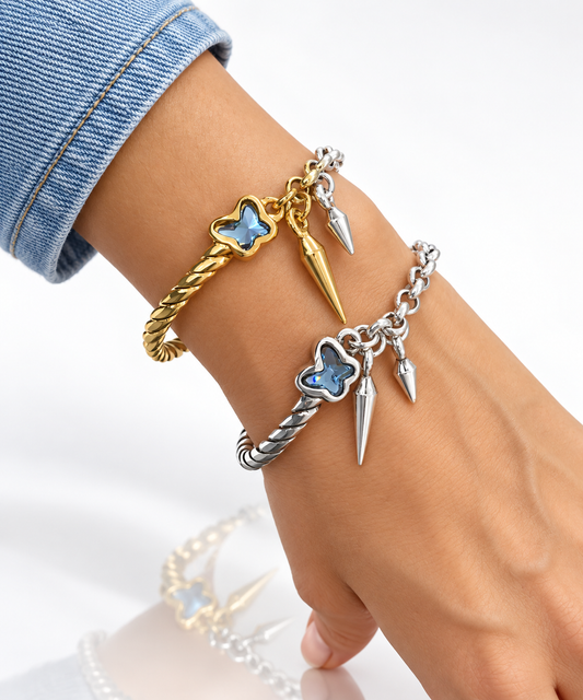 Blue Butterfly Bracelet- L05